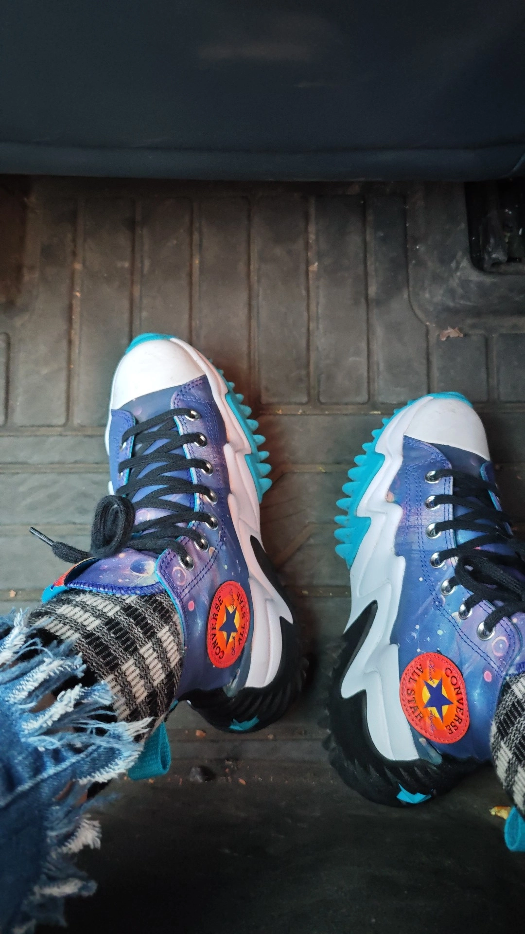 custom review-Конверс Run Star Motion High Топ Кеды Унисекс Starry Blue