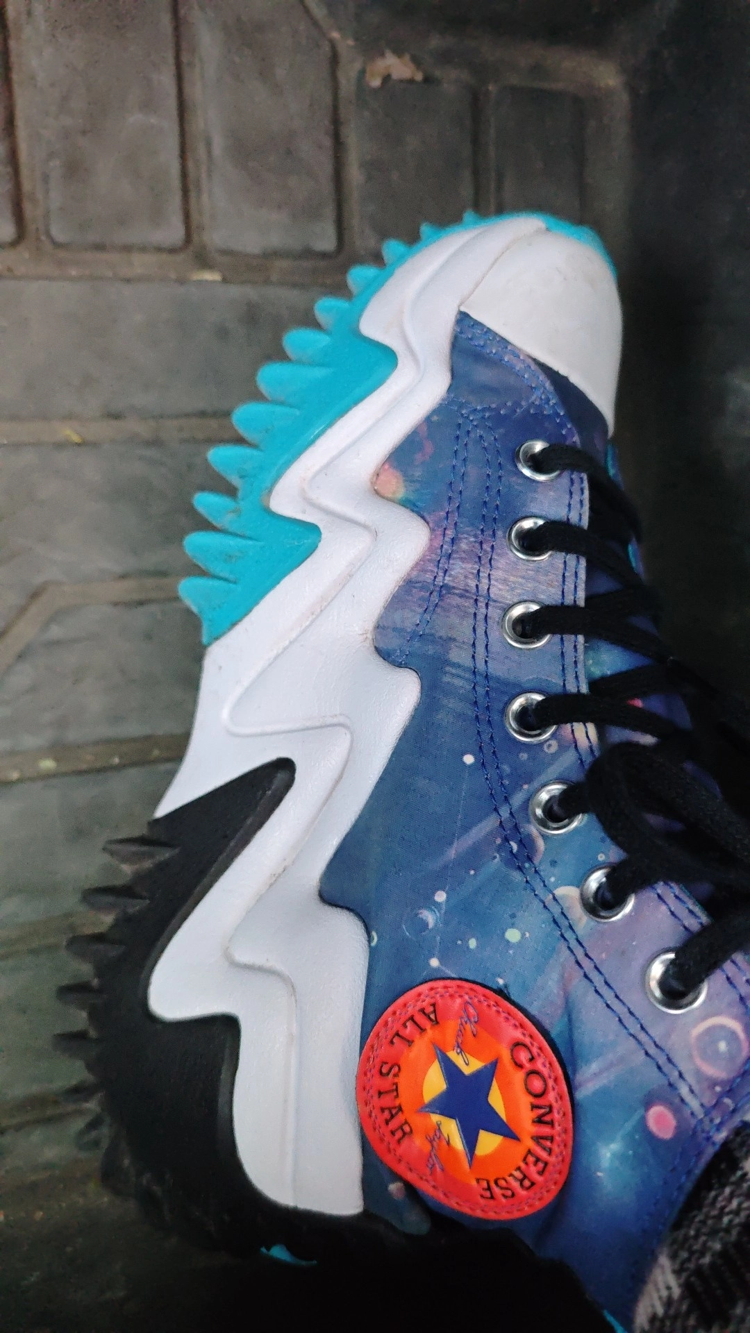 custom review-Конверс Run Star Motion High Топ Кеды Унисекс Starry Blue