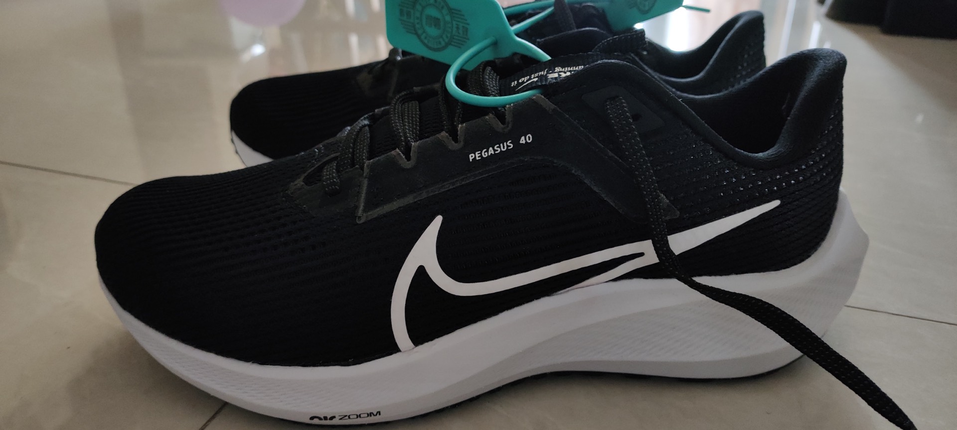 custom review-Nike Air Zoom Pegasus 40 Устойчивый к истиранию Дышащий Низкий Топ Повседневные Тренировочные Беговые кроссовки Мужские Черные