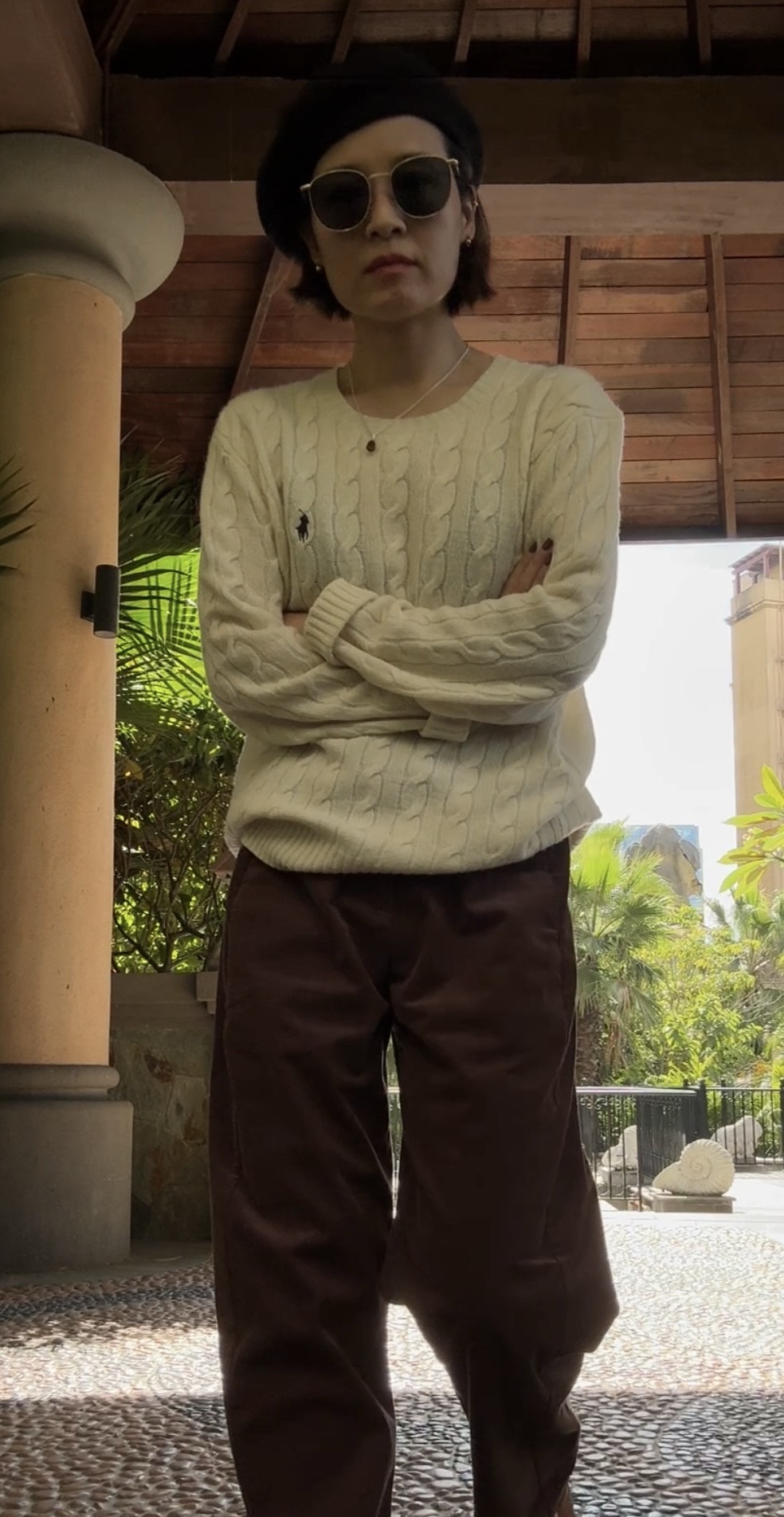 custom review-Polo Ralph Lauren FW22 Кашемировый свитер мужской кремовый