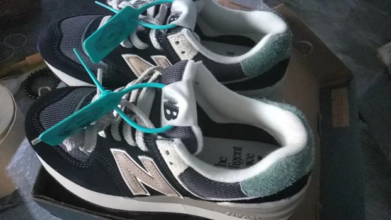 custom review-New Balance NB 574 Устойчивый к истиранию Низкий Топ Casual Унисекс Черный