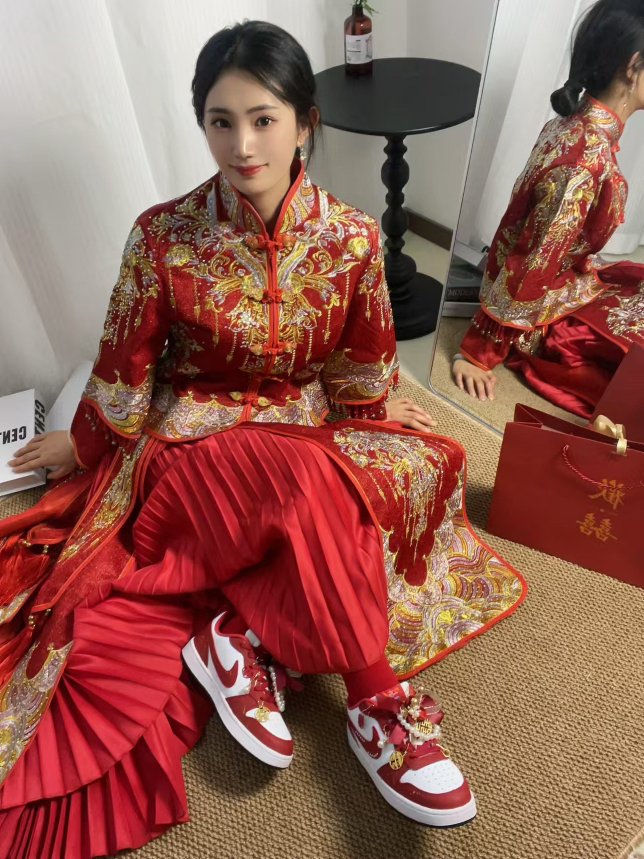 太爱耐克这双婚鞋了,配秀禾超美🤩