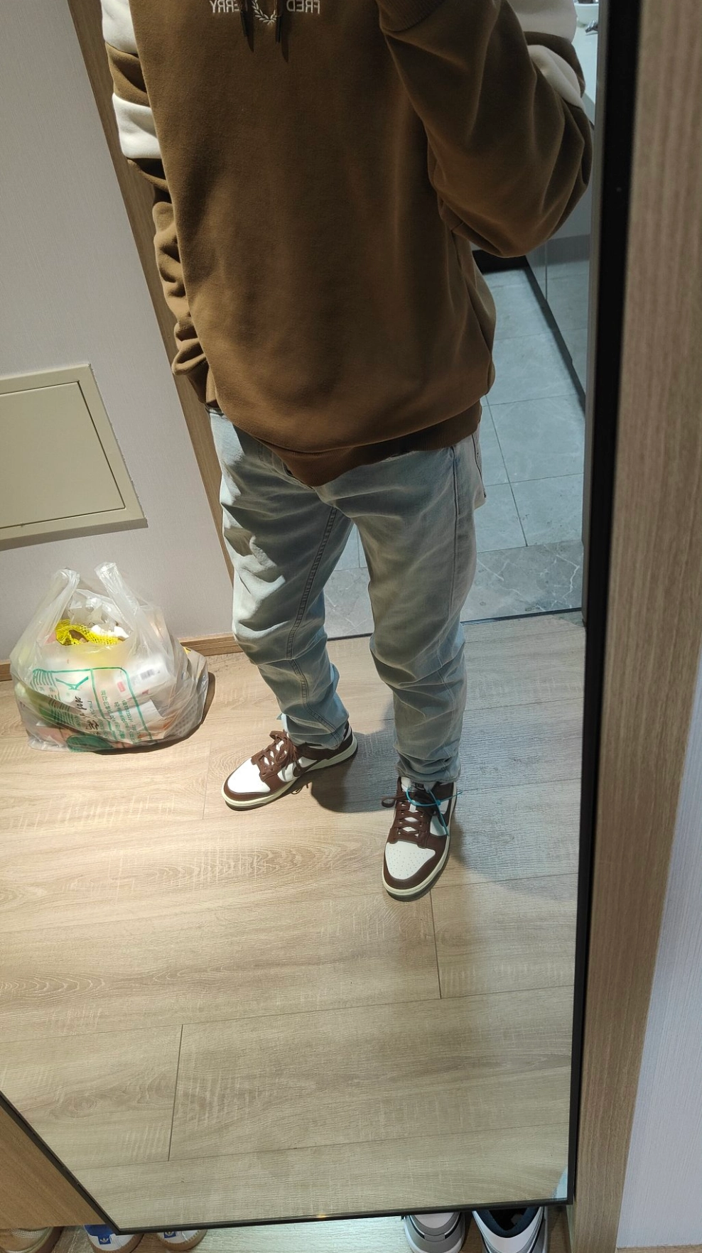 custom review-Nike Dunk 'Surfaces In Коричневый и Парус' Шоколадные Аbrasion-Resistant Низкие Кроссовки для скейтбординга Женские Коричневый белый