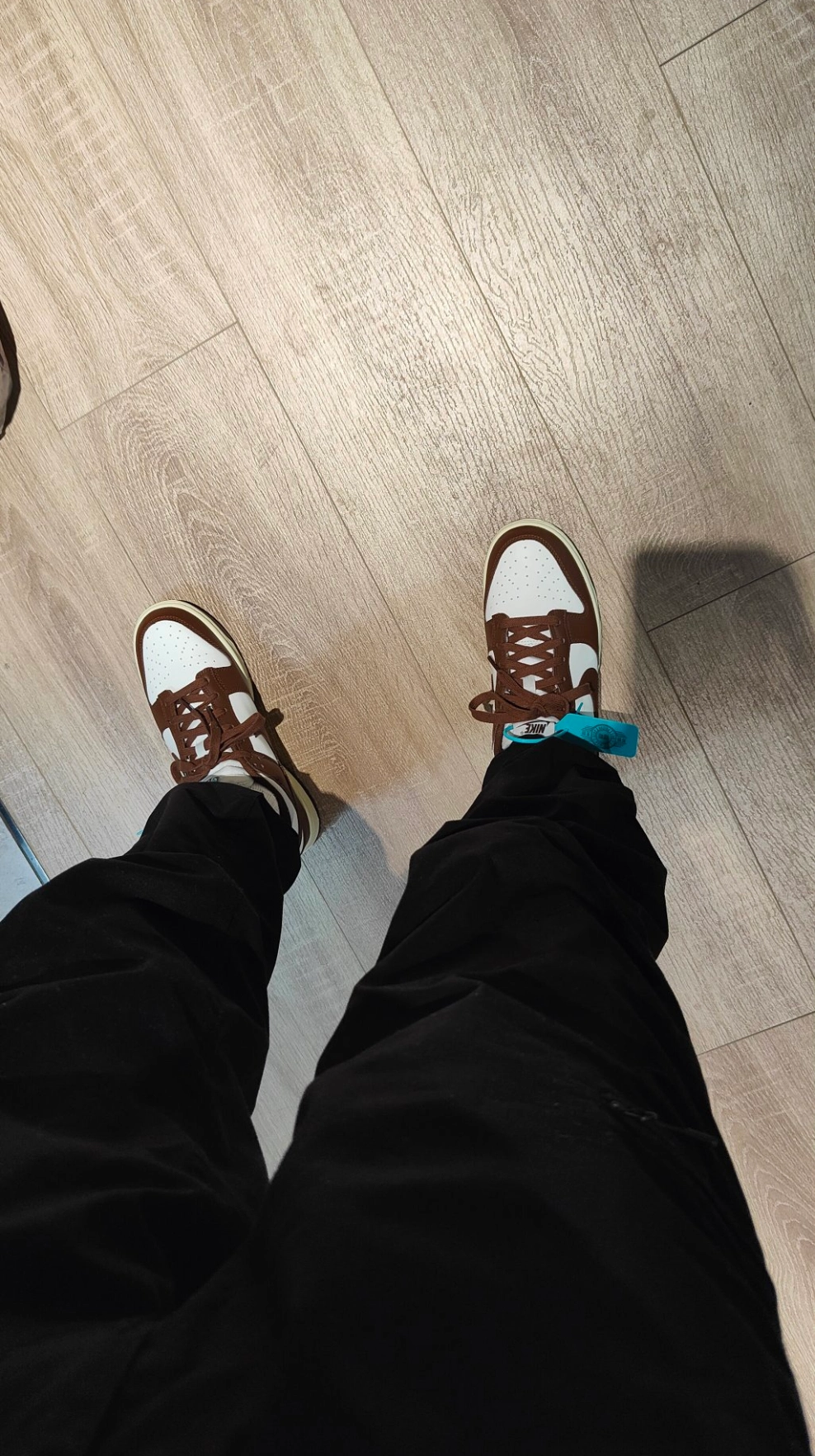 custom review-Nike Dunk 'Surfaces In Коричневый и Парус' Шоколадные Аbrasion-Resistant Низкие Кроссовки для скейтбординга Женские Коричневый белый