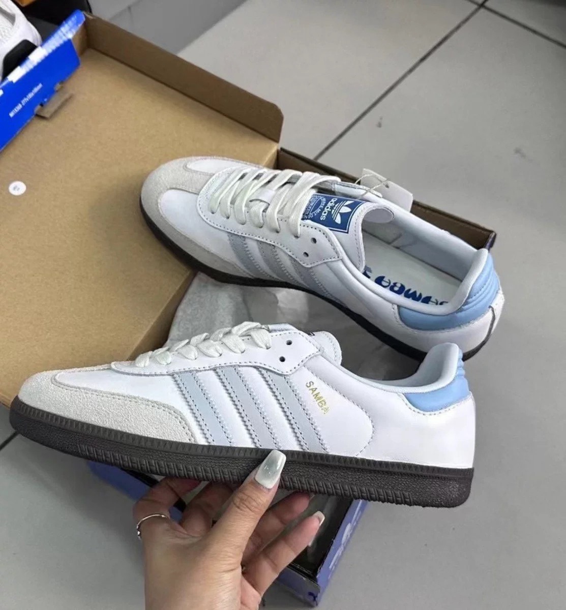 custom review-Adidas Originals SAMBA OG Устойчивые к истиранию низкие скейтборд-кроссовки Мужские Белые