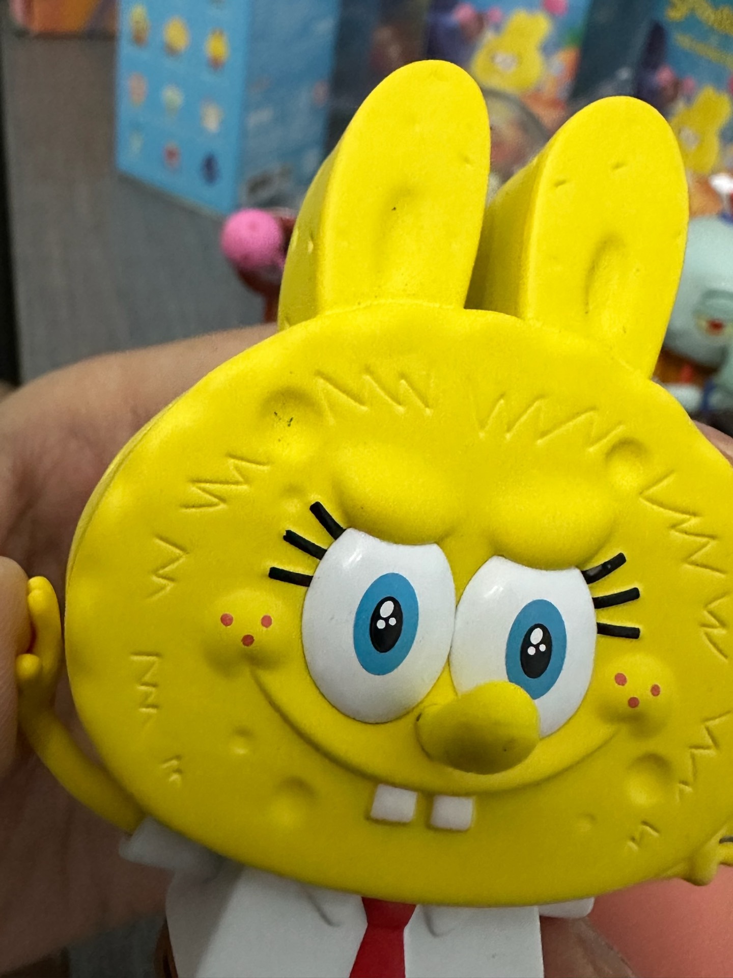 custom review-POP MART THE MONSTERS LABUBU SpongeBob, Слепая Коробка, Одиночная Коробка/комплект Из 12 Шт.