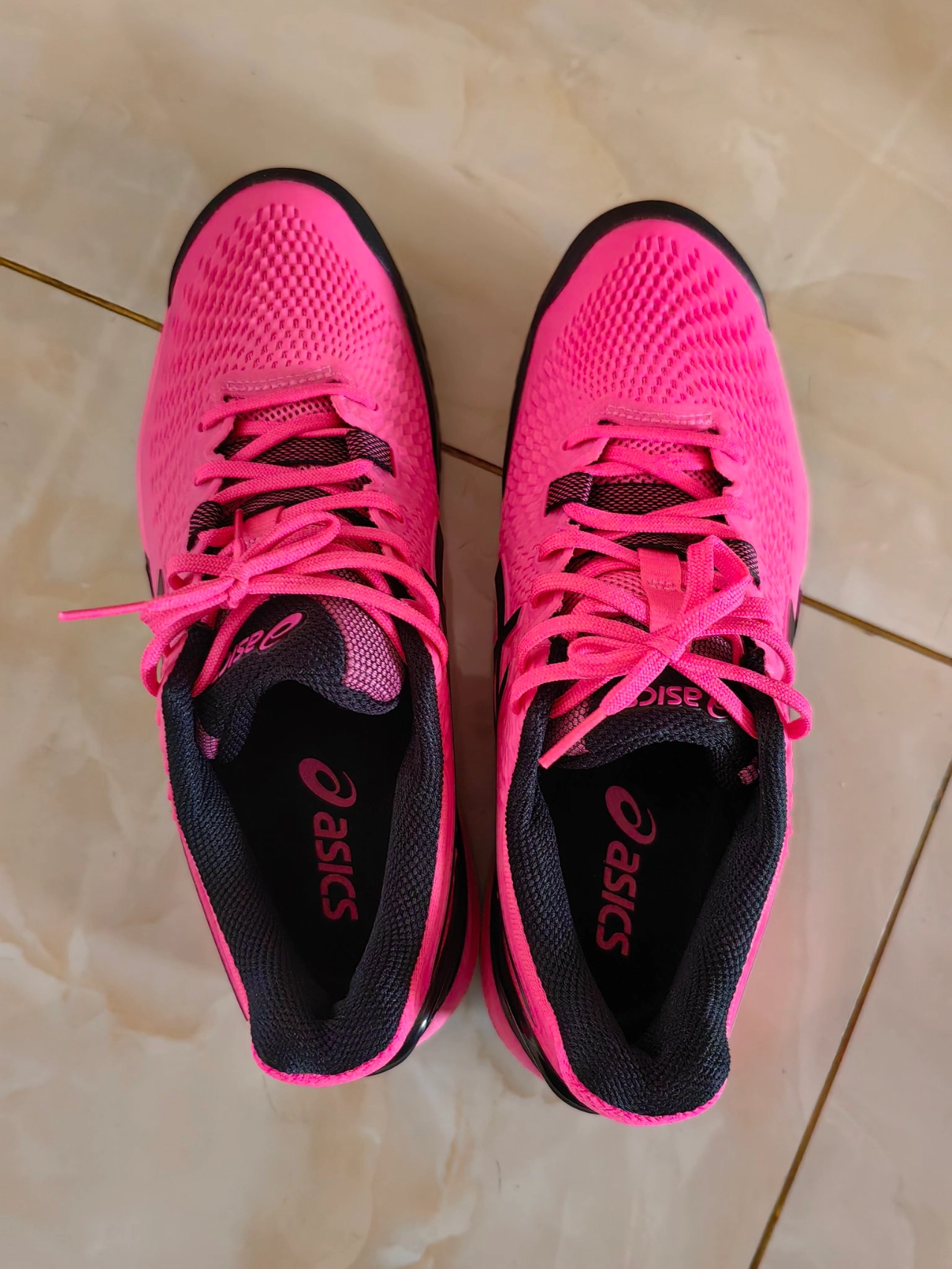 custom review-ASICS Gel Resolution 9 Низкие Кроссовки для Тениса Мужские Розовые Черные