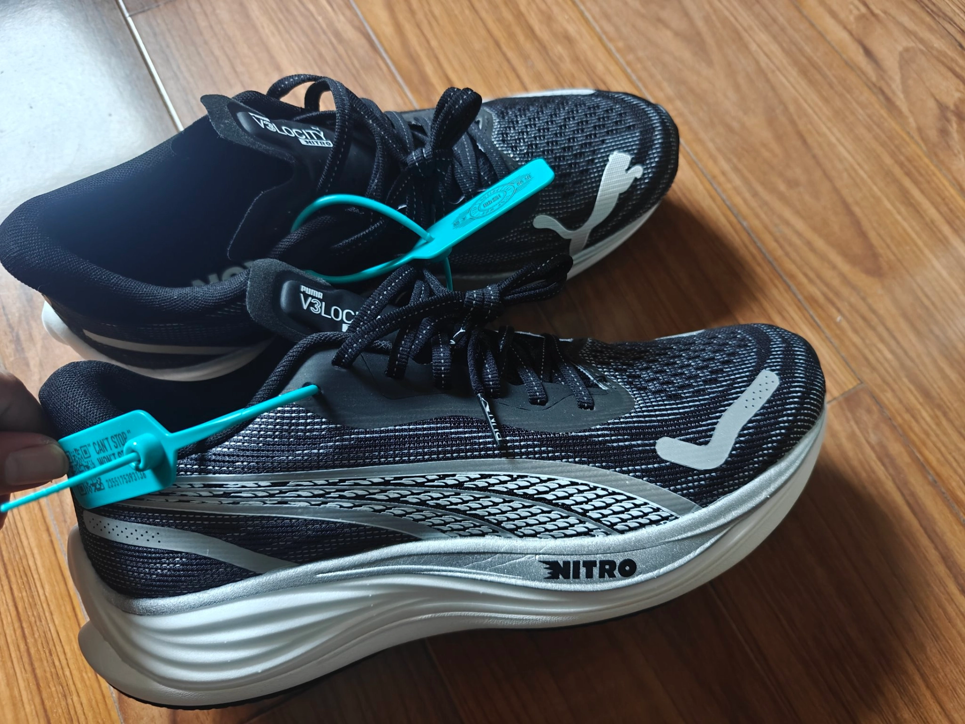 custom review-PUMA Velocity Nitro 3 Устойчивый к истиранию Низкий Топ Повседневные Городские Кроссовки для Коммуникативных Беговых Кроссовки Унисекс Черный Белый