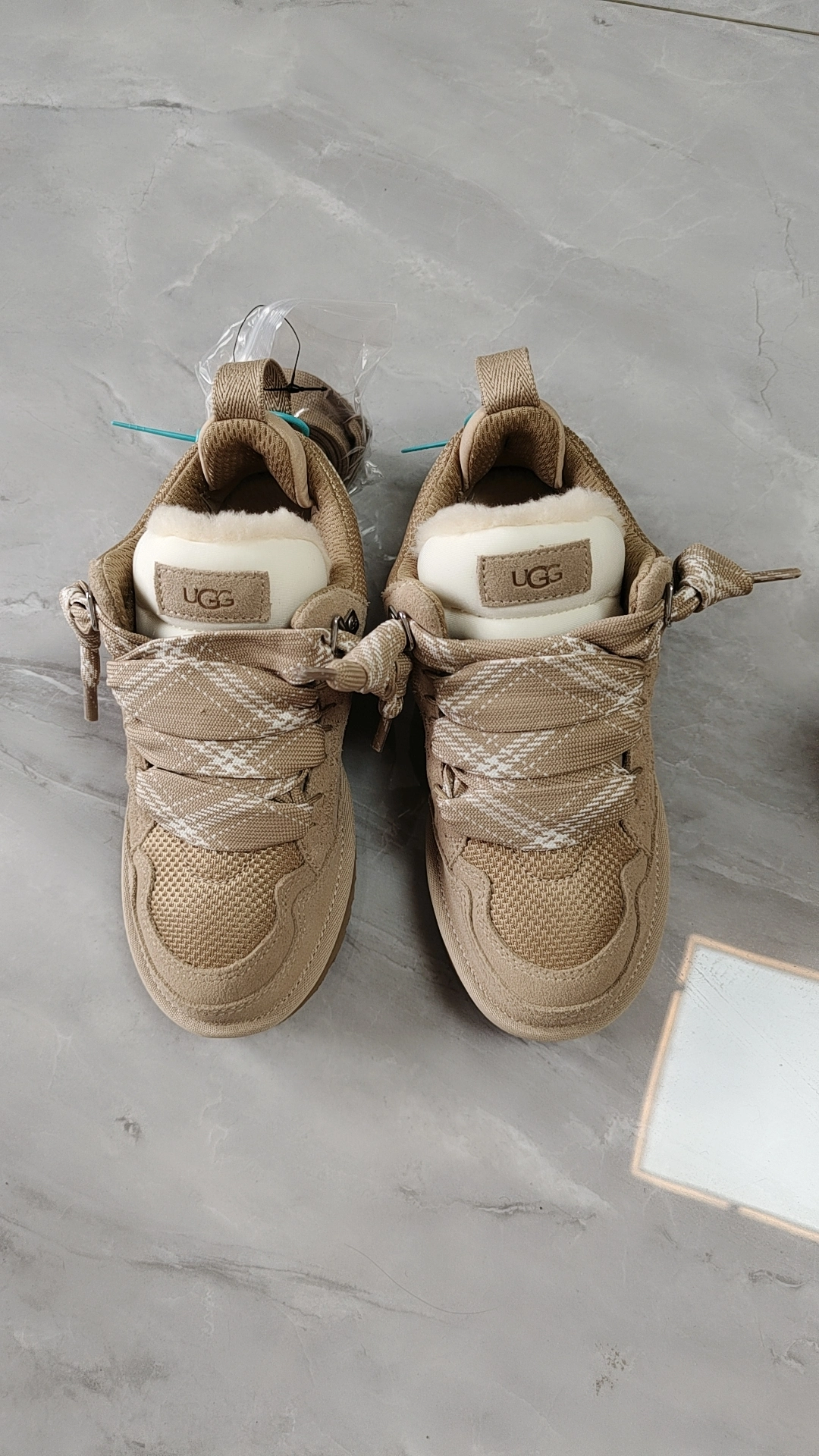 custom review-UGG Устойчивые к истиранию низкие кроссовки для скейтбординга женские песочного цвета