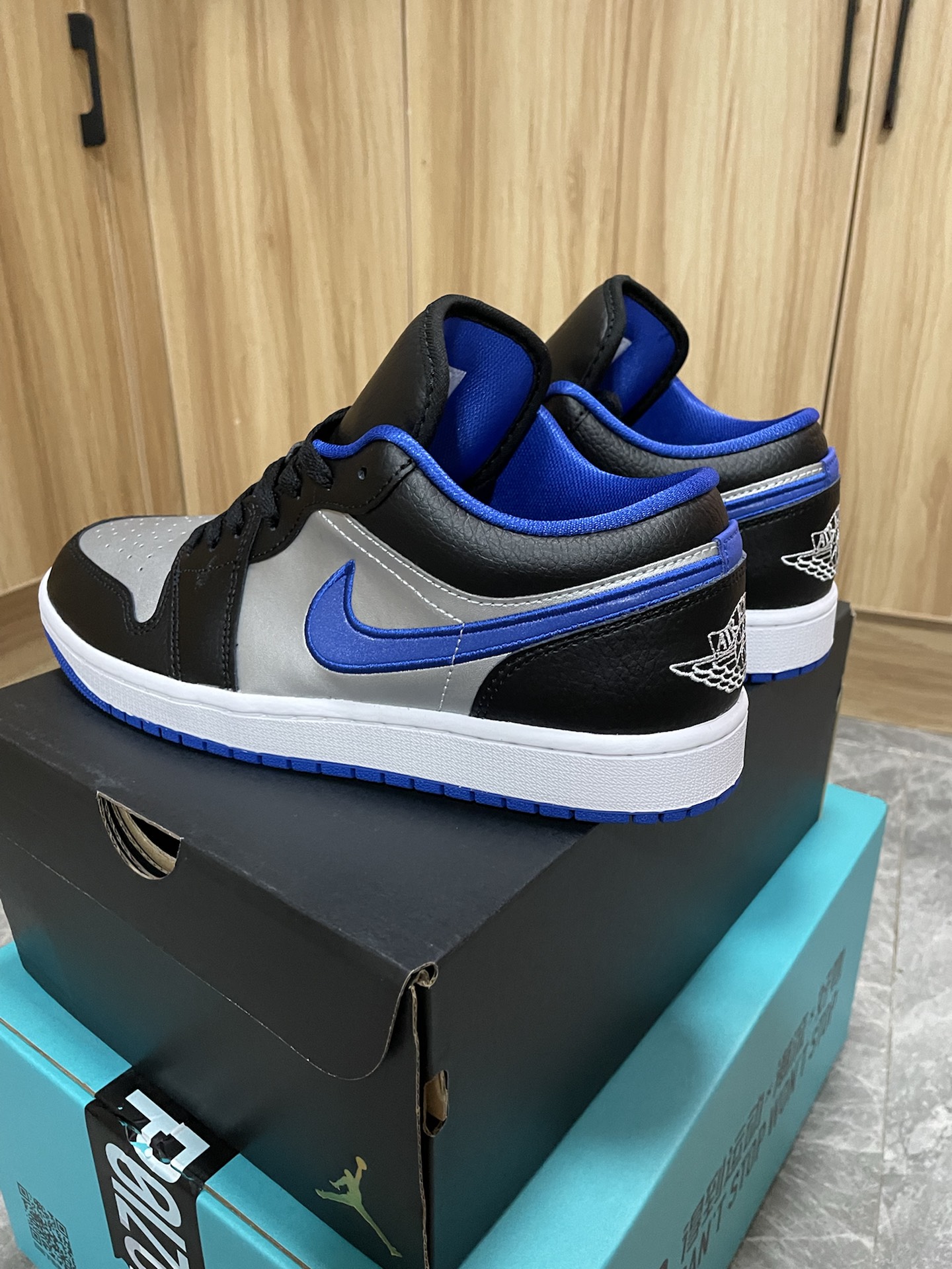 custom review-Jordan Air Jordan 1 Low Топ Винтажные Баскетбольные Кроссовки Мужские Черные Синие