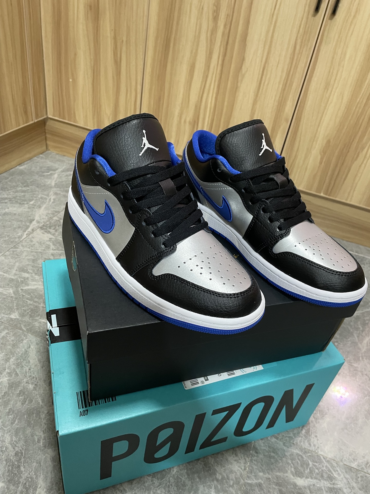 custom review-Jordan Air Jordan 1 Low Топ Винтажные Баскетбольные Кроссовки Мужские Черные Синие