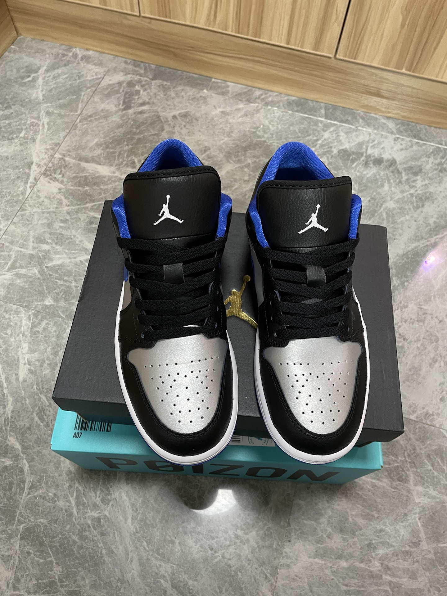 custom review-Jordan Air Jordan 1 Low Топ Винтажные Баскетбольные Кроссовки Мужские Черные Синие