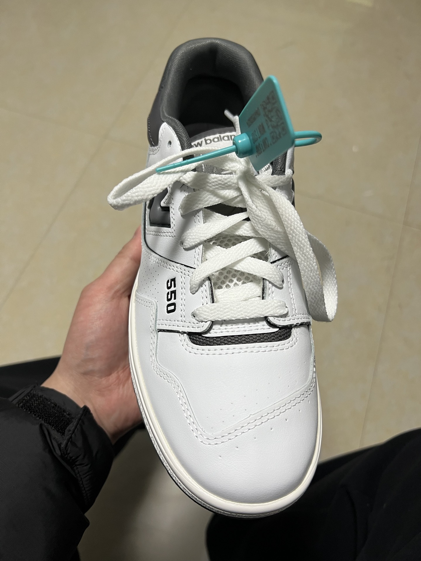 custom review-New Balance NB 550 Амортизация Устойчивость к истиранию Легкий Низкий Топ Винтажные Баскетбольные Кроссовки Унисекс Белый Серый