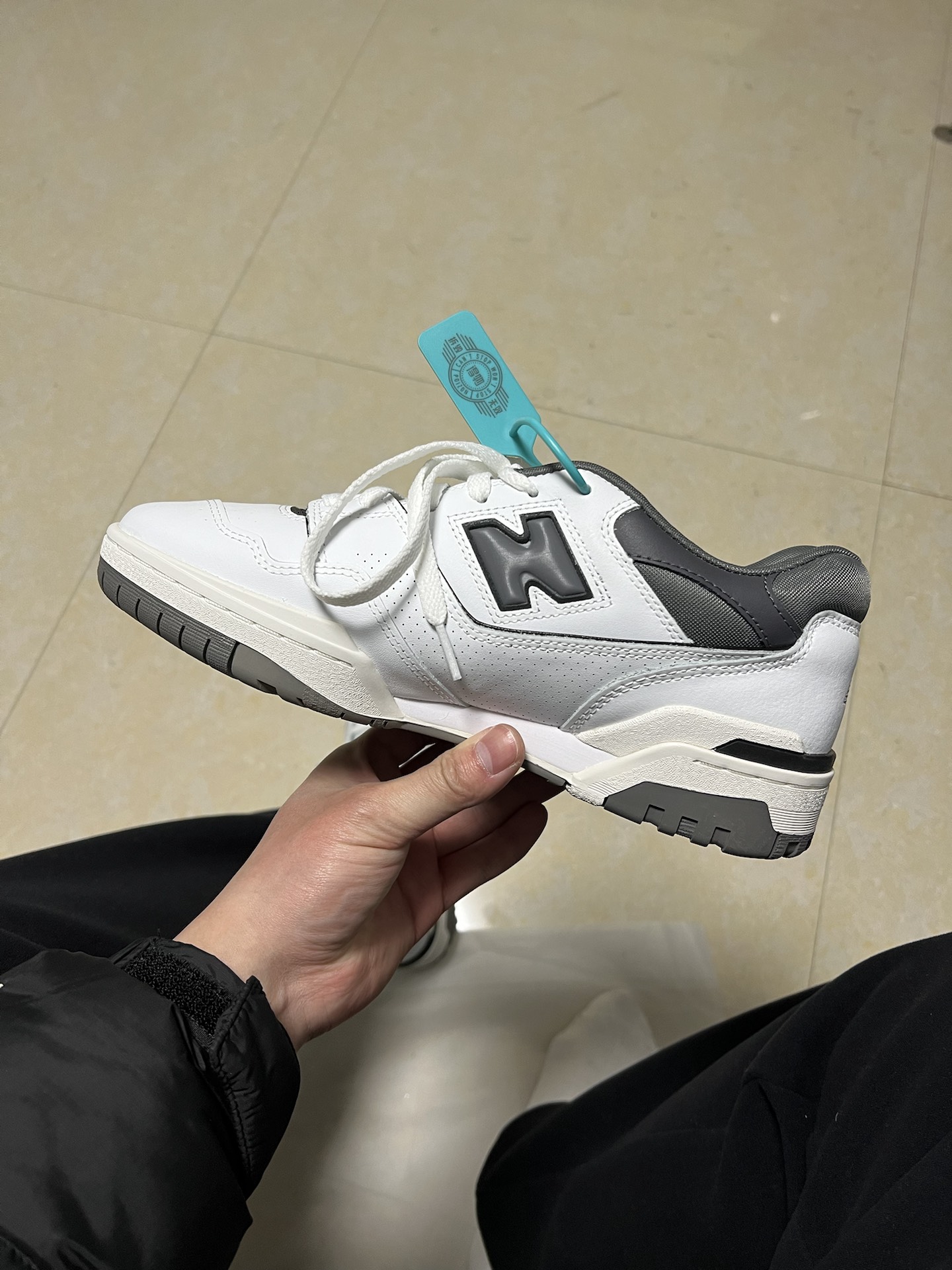 custom review-New Balance NB 550 Амортизация Устойчивость к истиранию Легкий Низкий Топ Винтажные Баскетбольные Кроссовки Унисекс Белый Серый