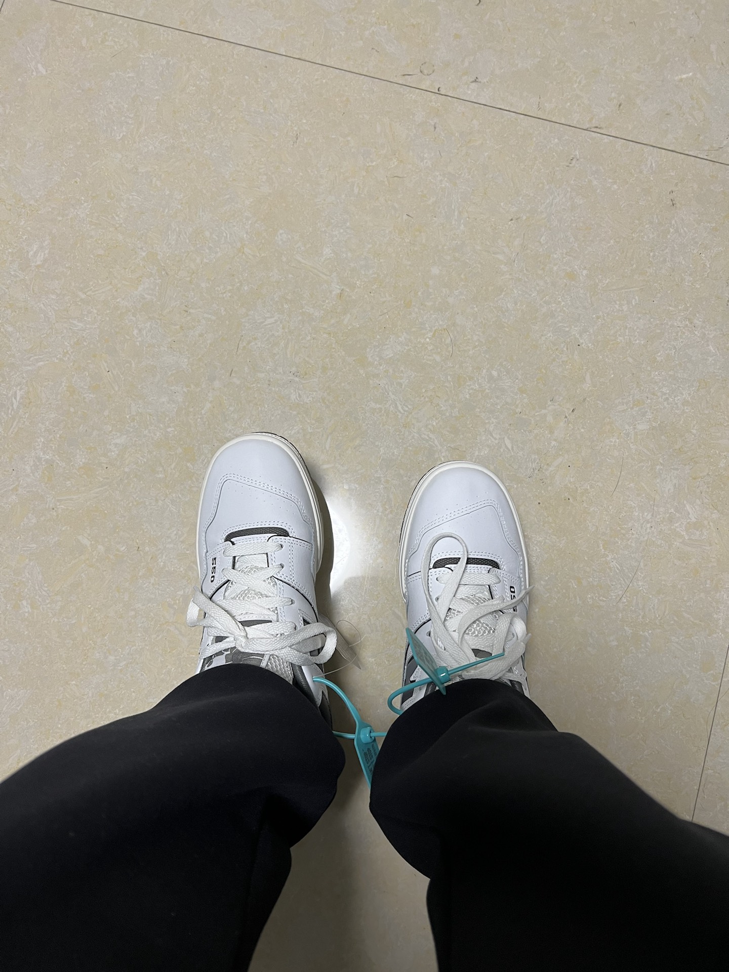 custom review-New Balance NB 550 Амортизация Устойчивость к истиранию Легкий Низкий Топ Винтажные Баскетбольные Кроссовки Унисекс Белый Серый