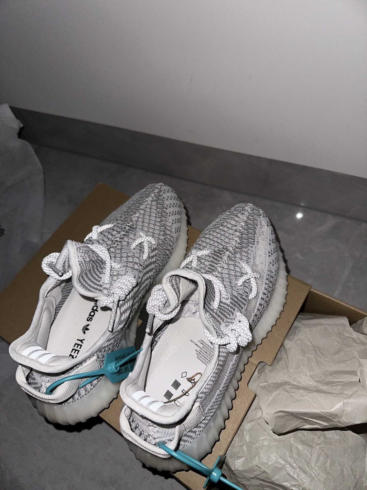 custom review-Adidas Originals Yeezy Boost 350 V2 Статический Slip-Resistant Низкий Топ Повседневная Обувь Унисекс Серый Белый Выпуск 2023