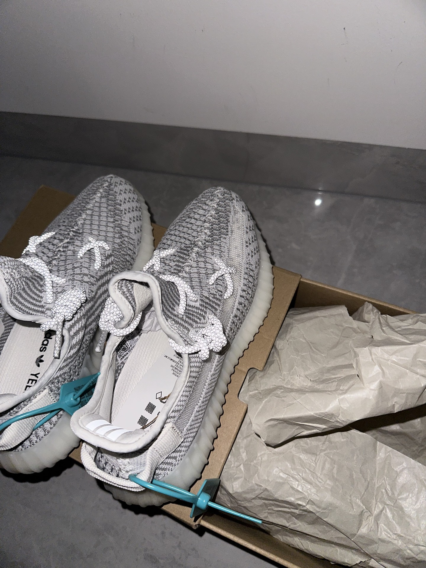 custom review-Adidas Originals Yeezy Boost 350 V2 Статический Slip-Resistant Низкий Топ Повседневная Обувь Унисекс Серый Белый Выпуск 2023
