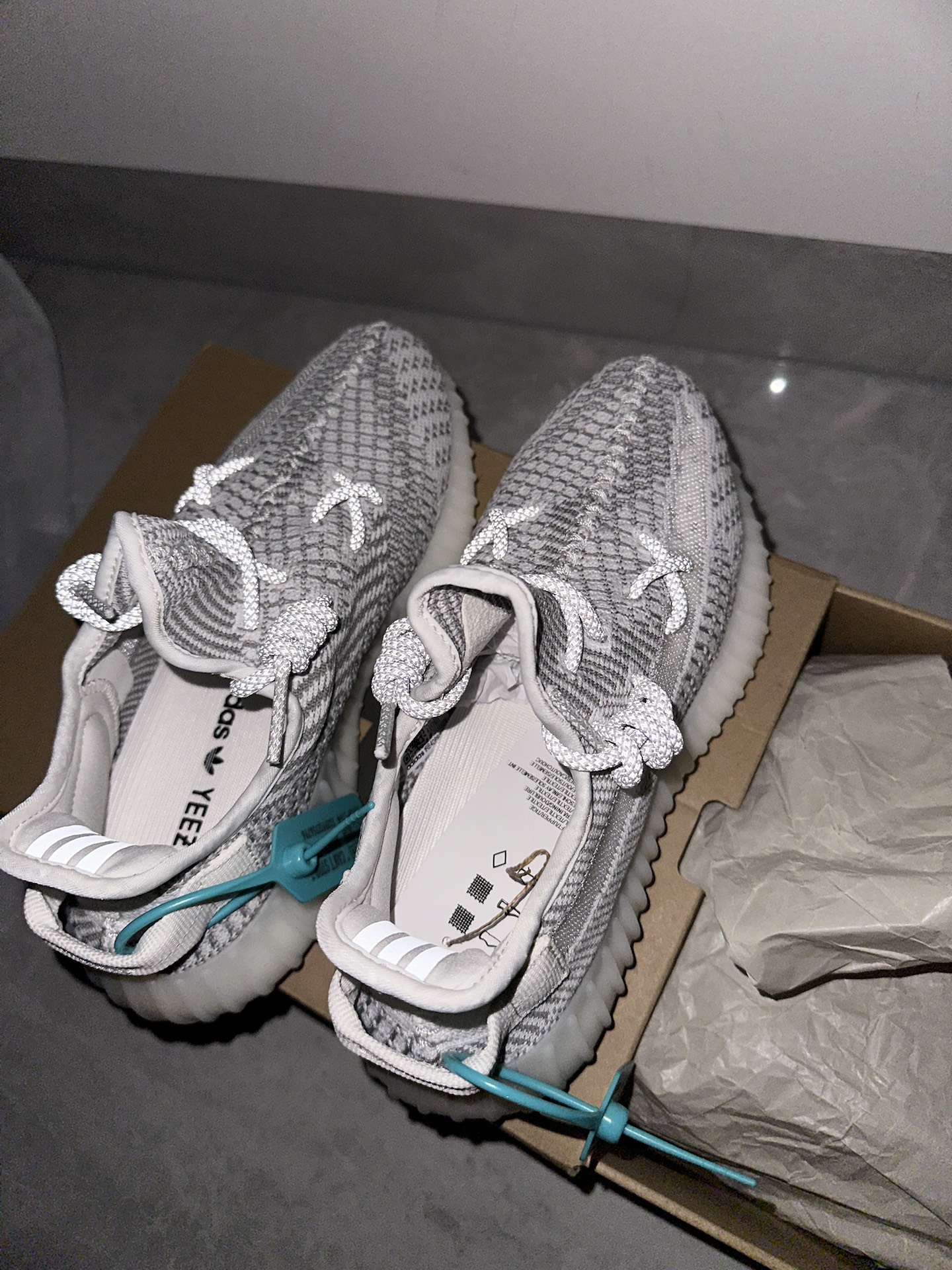custom review-Adidas Originals Yeezy Boost 350 V2 Статический Slip-Resistant Низкий Топ Повседневная Обувь Унисекс Серый Белый Выпуск 2023
