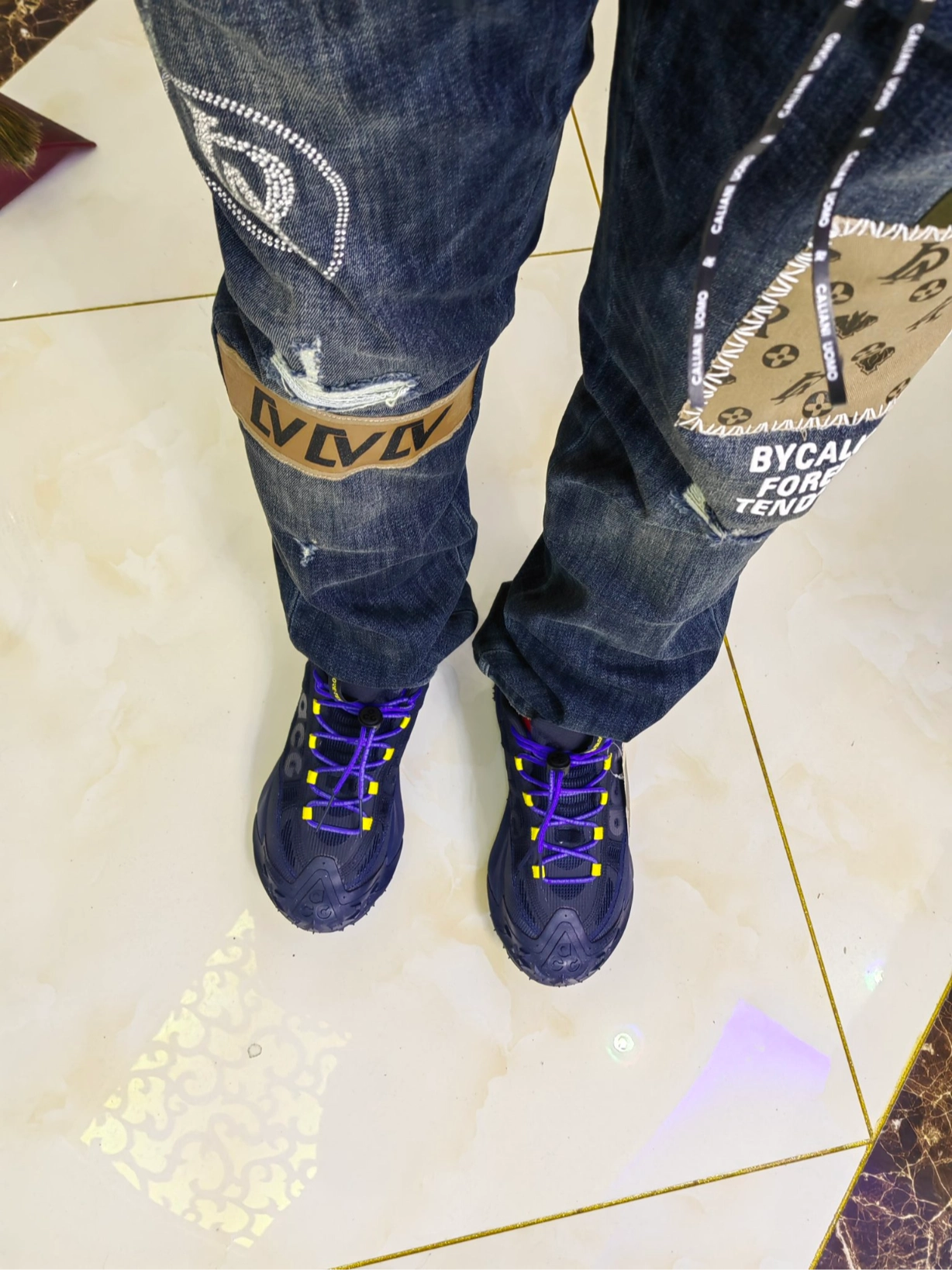 custom review-Nike ACG Mountain Fly Low Топ Уличная обувь Мужская Синий Черный