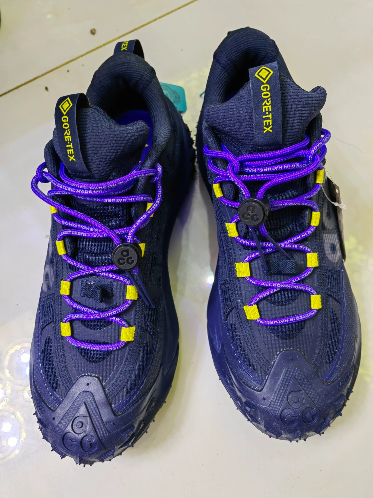 custom review-Nike ACG Mountain Fly Low Топ Уличная обувь Мужская Синий Черный