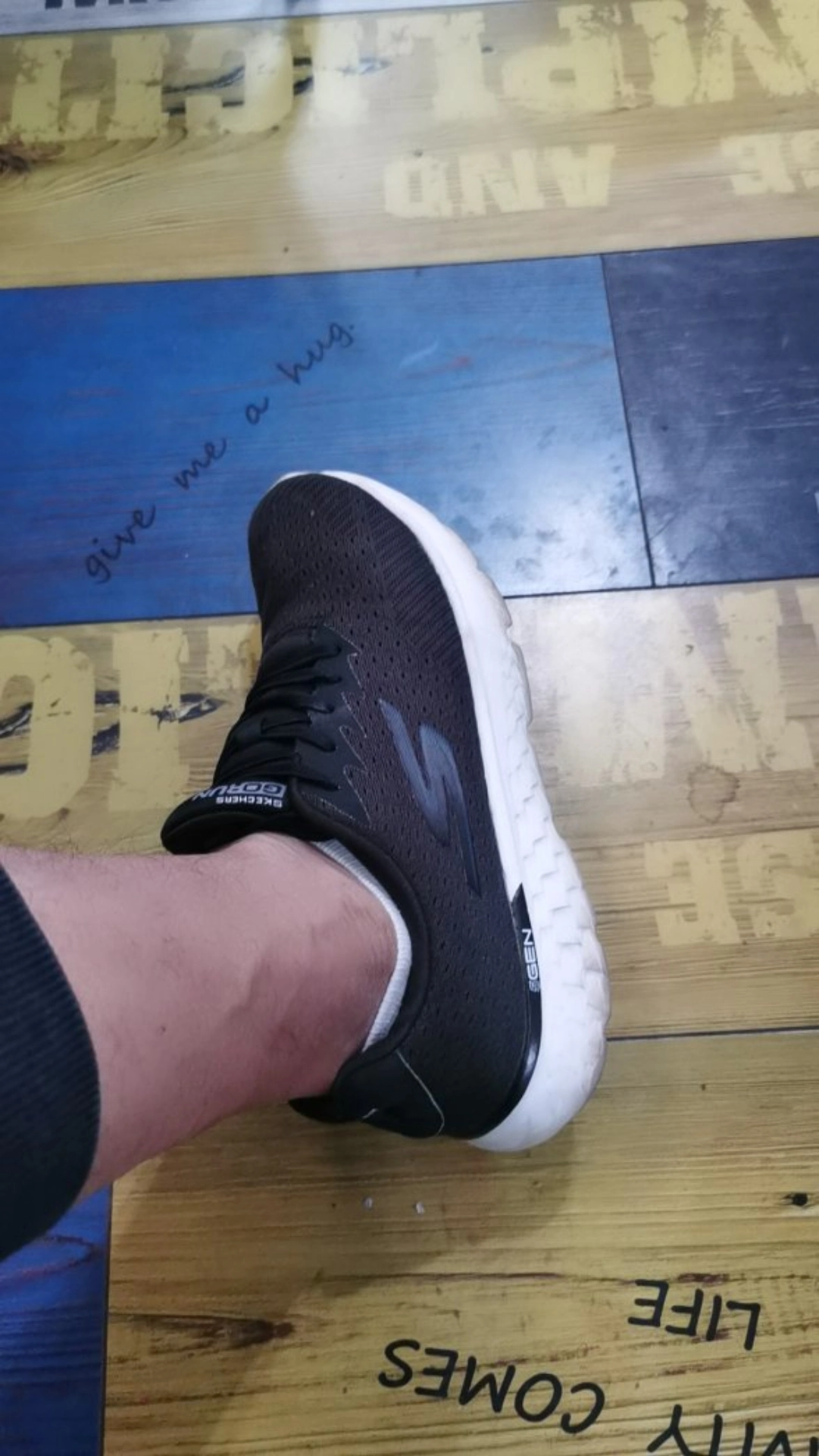 custom review-Skechers Go Run 400 Low Топ Повседневные Беговые кроссовки Мужские Черные Белые