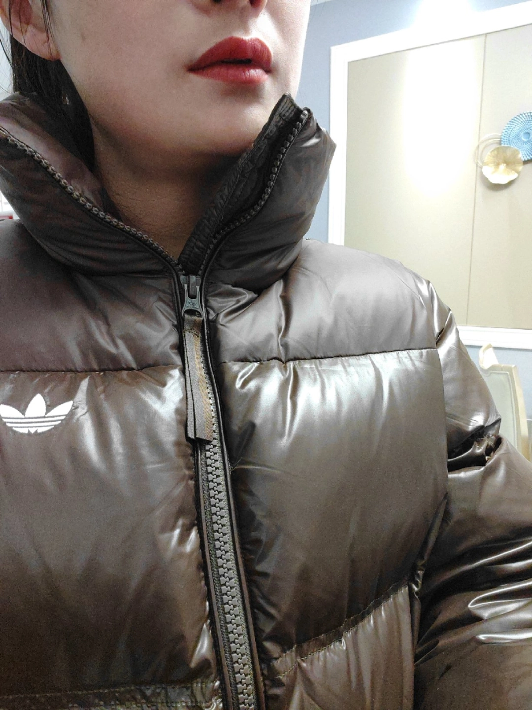 custom review-Adidas Originals Trefoil Collection Outfit Пуховик Женский Коричневый
