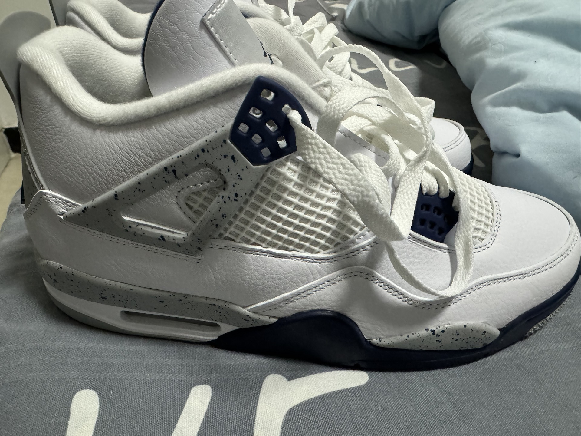 custom review-JORDAN 4 Retro Midnight Navy