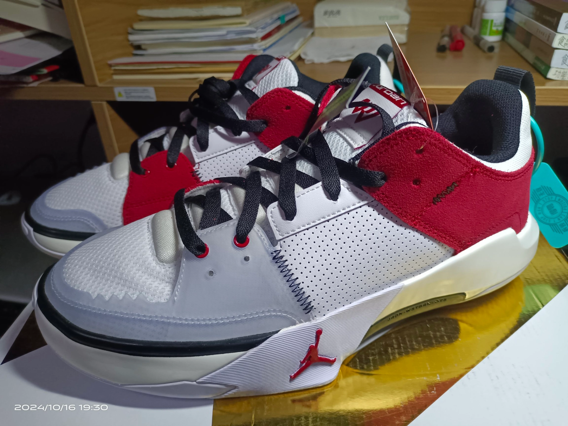 custom review-Джордан One Take 5 Slip Resistant Abrasion Resistant Breathable Low Top Винтажные баскетбольные кроссовки Мужской Белый Красный