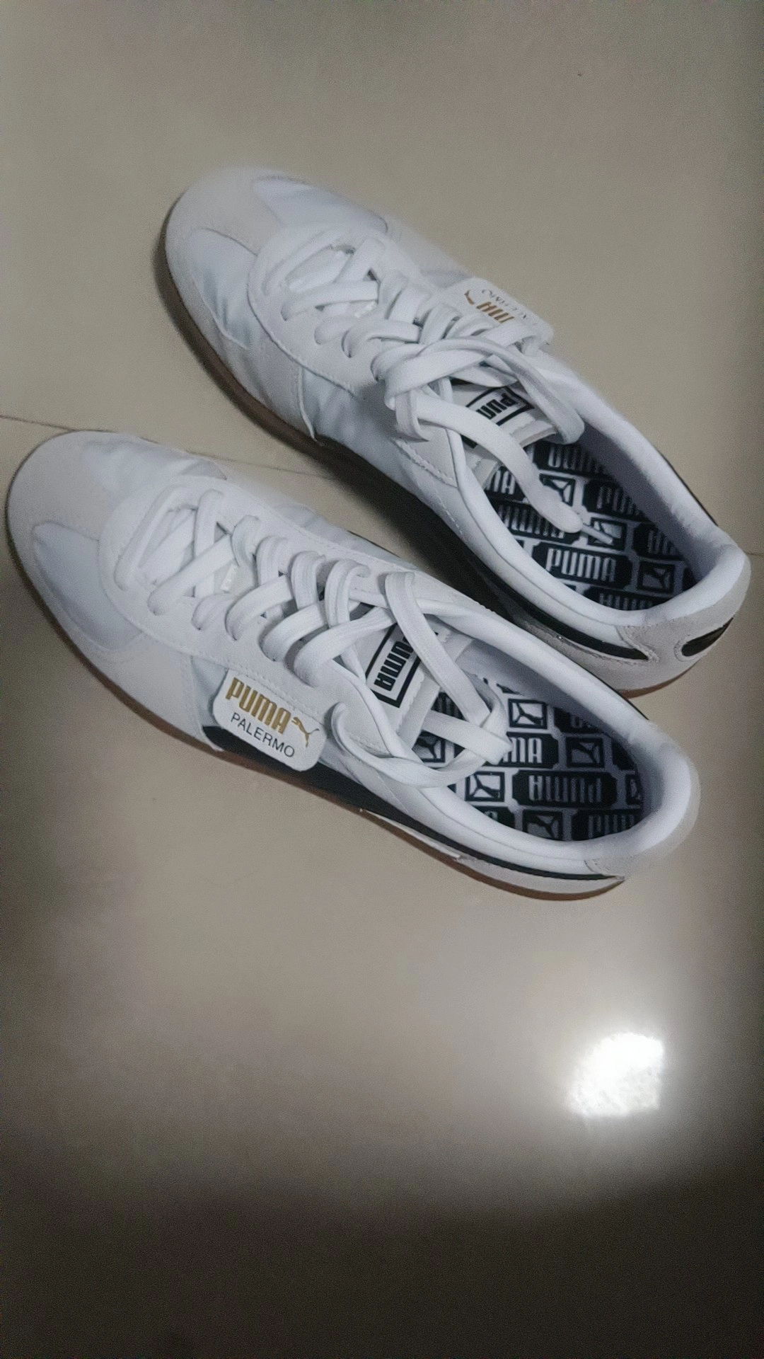 custom review-PUMA Palermo Амортизация Низкие Кроссовки для скейтбординга Унисекс Серый Черный