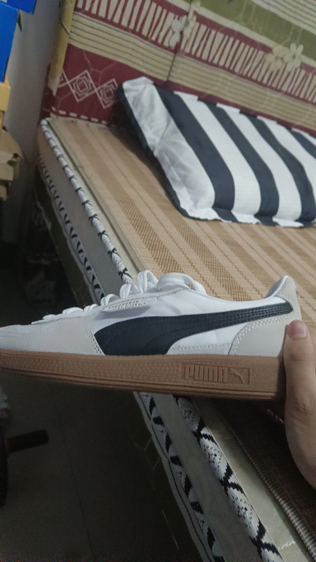 custom review-PUMA Palermo Амортизация Низкие Кроссовки для скейтбординга Унисекс Серый Черный