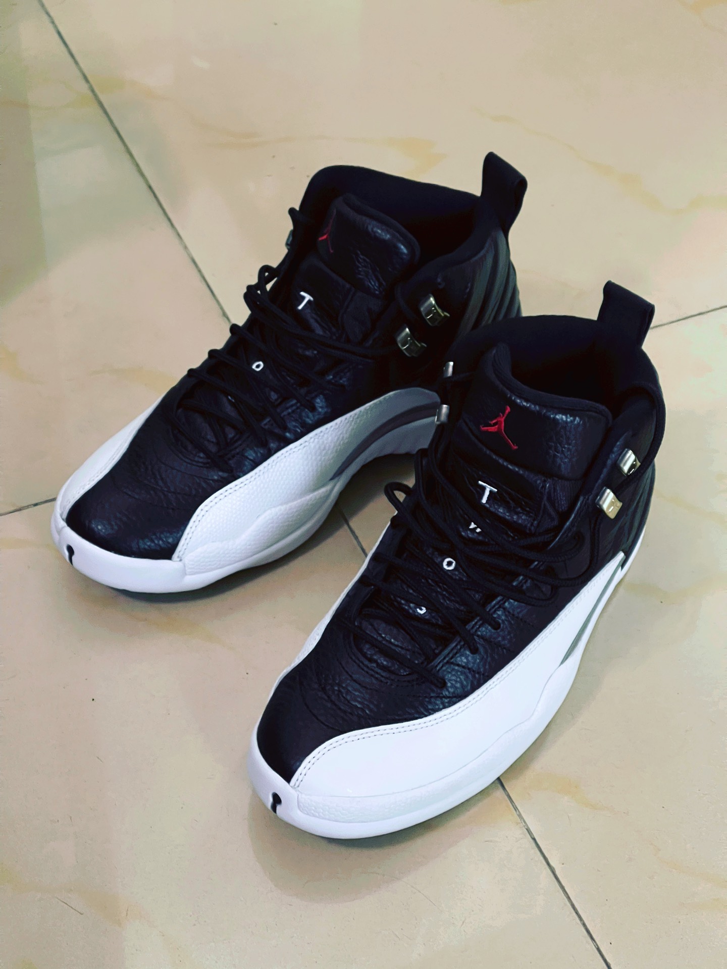 custom review-JORDAN Air Джордан 12 Винтажные баскетбольные кроссовки High Топ Унисекс