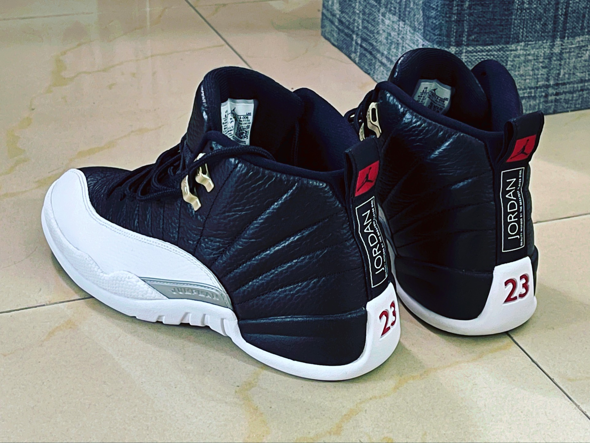 custom review-JORDAN Air Джордан 12 Винтажные баскетбольные кроссовки High Топ Унисекс