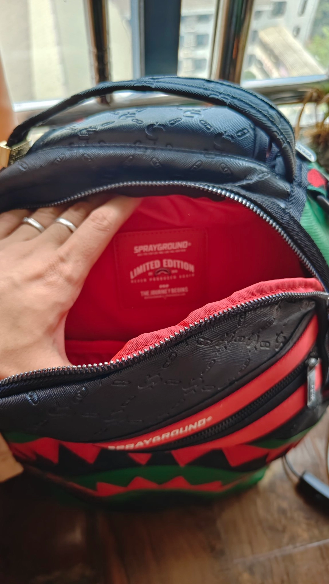 custom review-SPRAYGROUND ПВХ Большая Сумка для Путешествий Рюкзак Большой Унисекс Черный