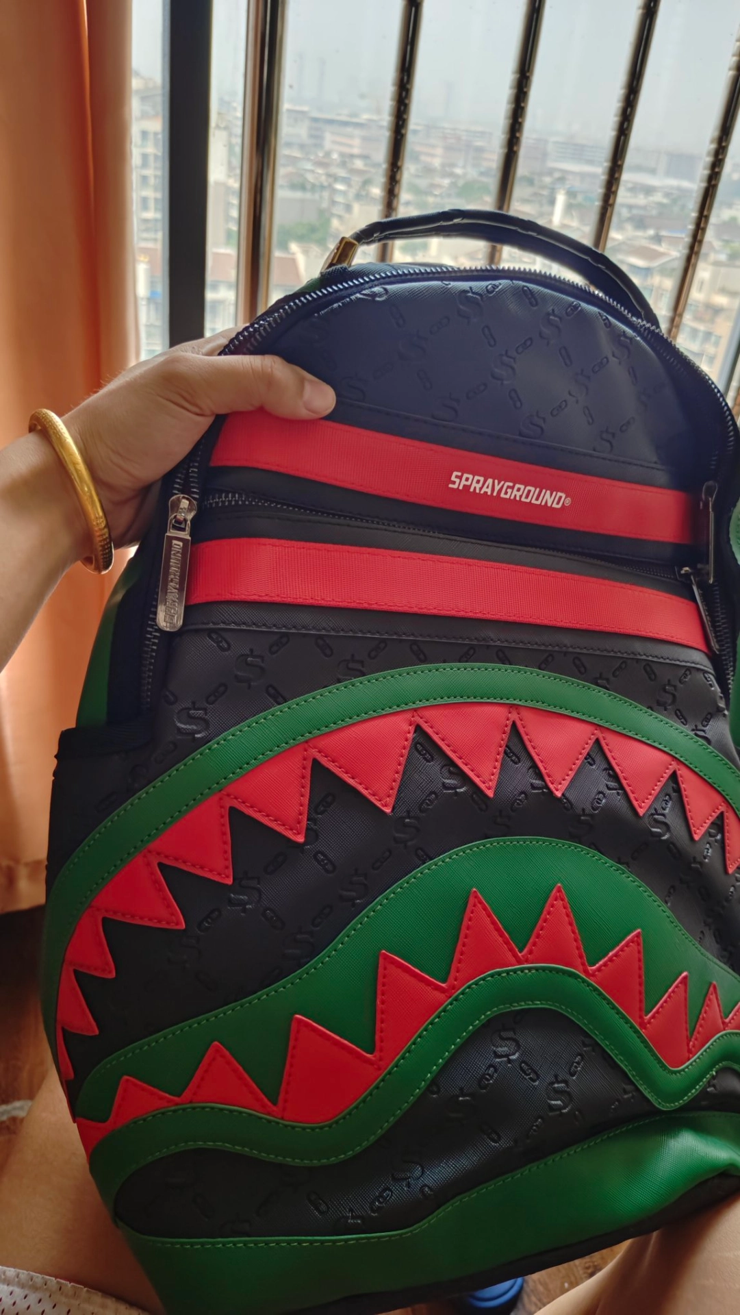 custom review-SPRAYGROUND ПВХ Большая Сумка для Путешествий Рюкзак Большой Унисекс Черный