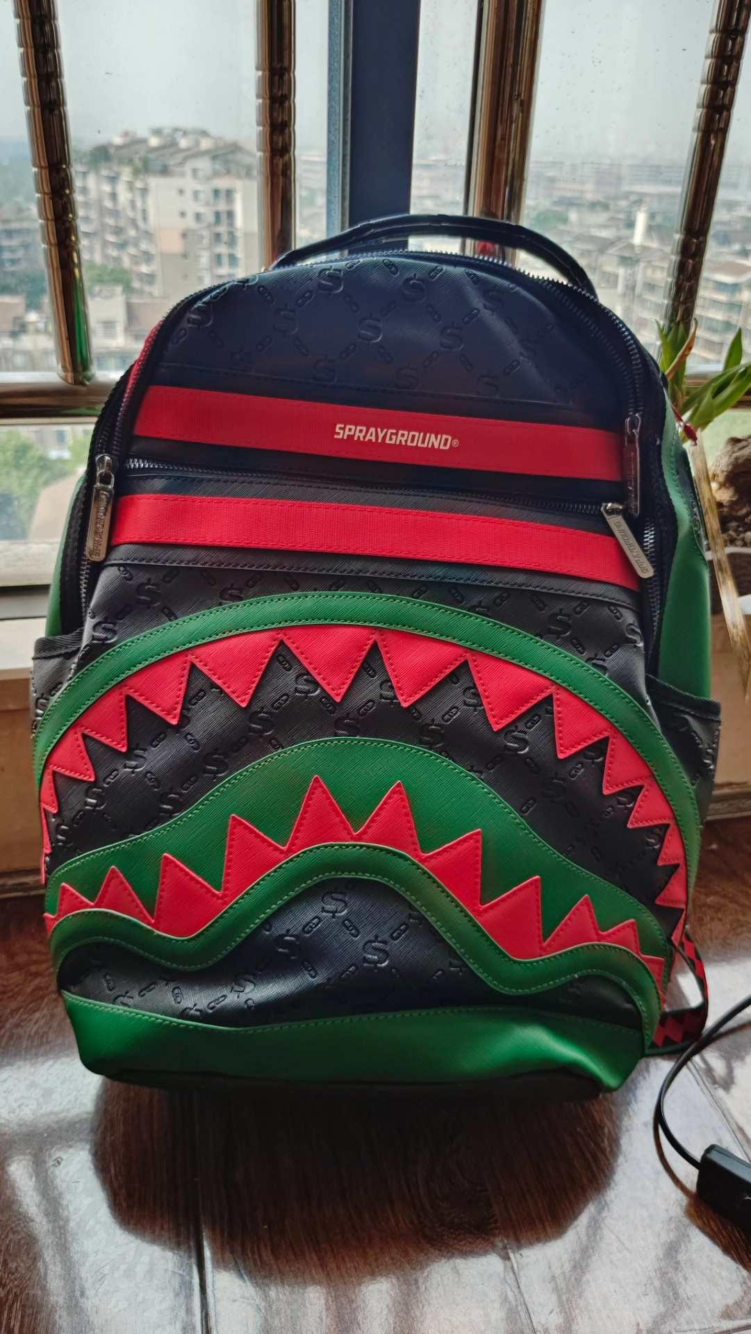 custom review-SPRAYGROUND ПВХ Большая Сумка для Путешествий Рюкзак Большой Унисекс Черный