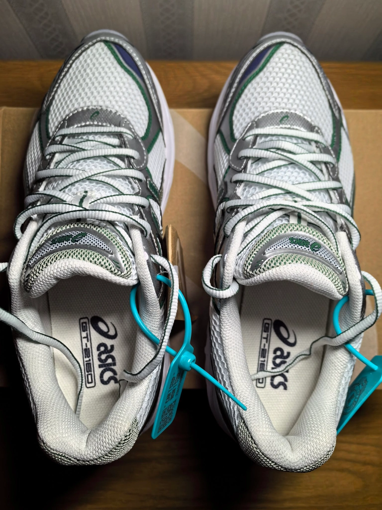 custom review-ASICS GT 2160 Low Топ Повседневные Беговые Кроссовки Унисекс Белый Серебряный Зеленый