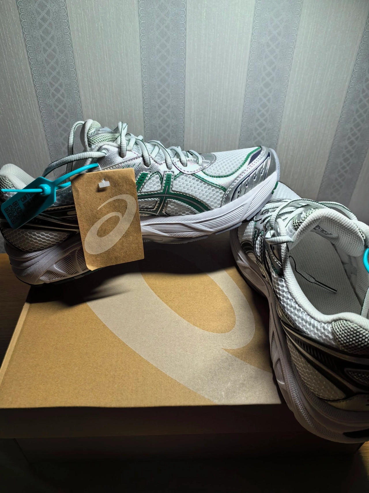 custom review-ASICS GT 2160 Low Топ Повседневные Беговые Кроссовки Унисекс Белый Серебряный Зеленый