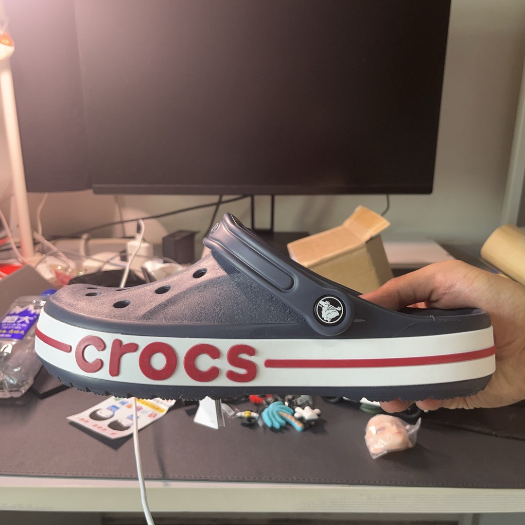 custom review-Crocs Bayaband Clog Beiya Спортивные сандалии унисекс синий белый красный
