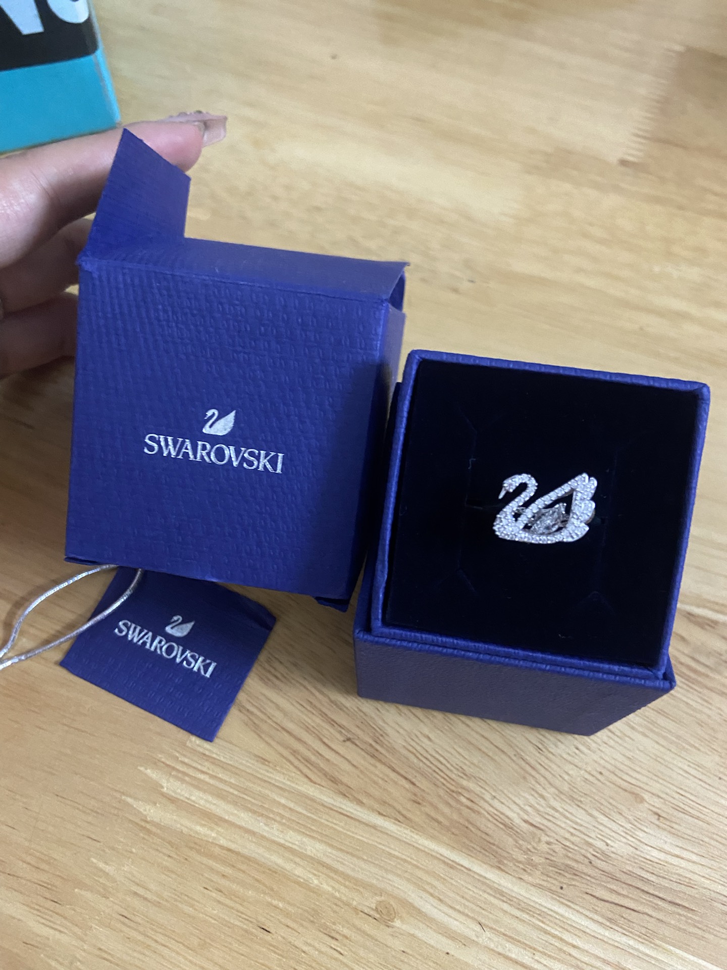 custom review-Swarovski Искусственный кристалл Кольца Женские Белые