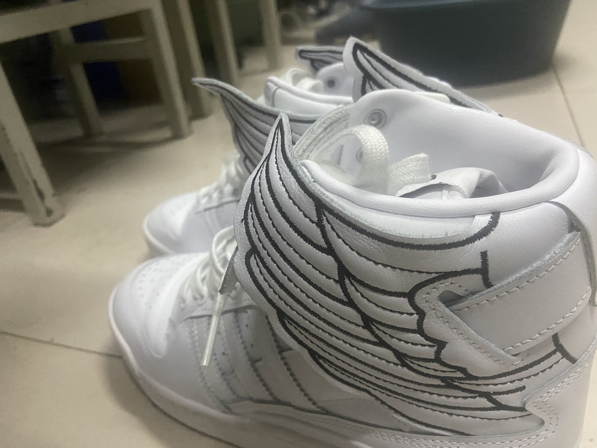 custom review-JEREMY SCOTT x adidas originals FORUM High Wings 4,0 High Top Скейтборд Кроссовки Унисекс Белый Черный