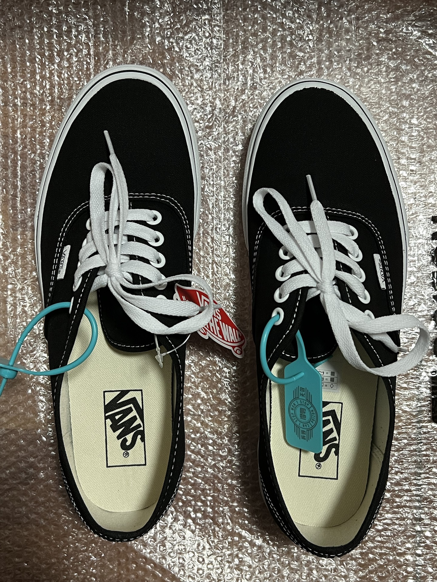 custom review-Vans Authentic Lightweight Low Топ Кеды Унисекс Черный Белый