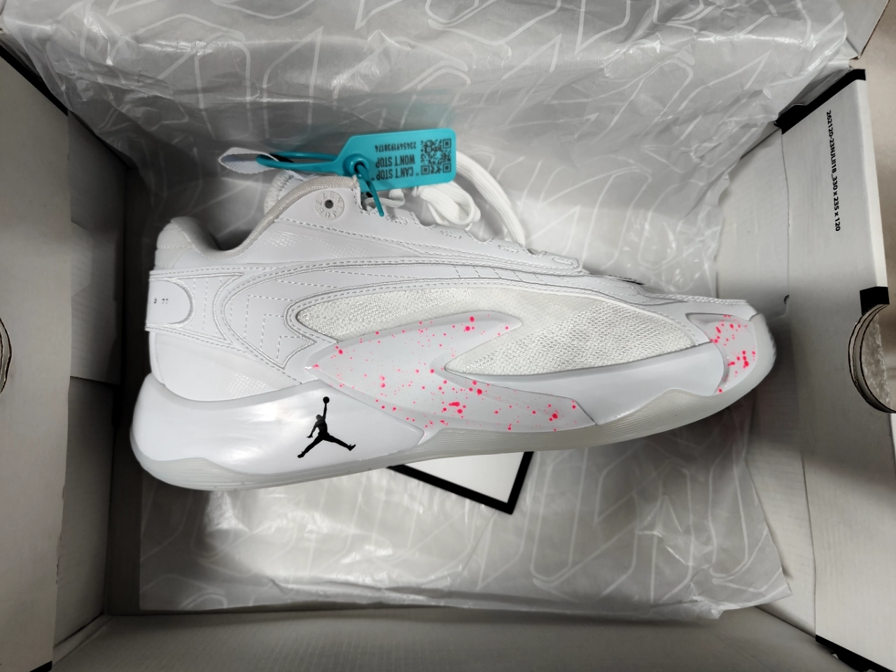 custom review-Джордан Luka 2 PF Шокабойнеры Противоскользящие Устойчивые к истиранию Низкий Топ Баскетбольные Кроссовки Мужской Белый Азиатская Версия