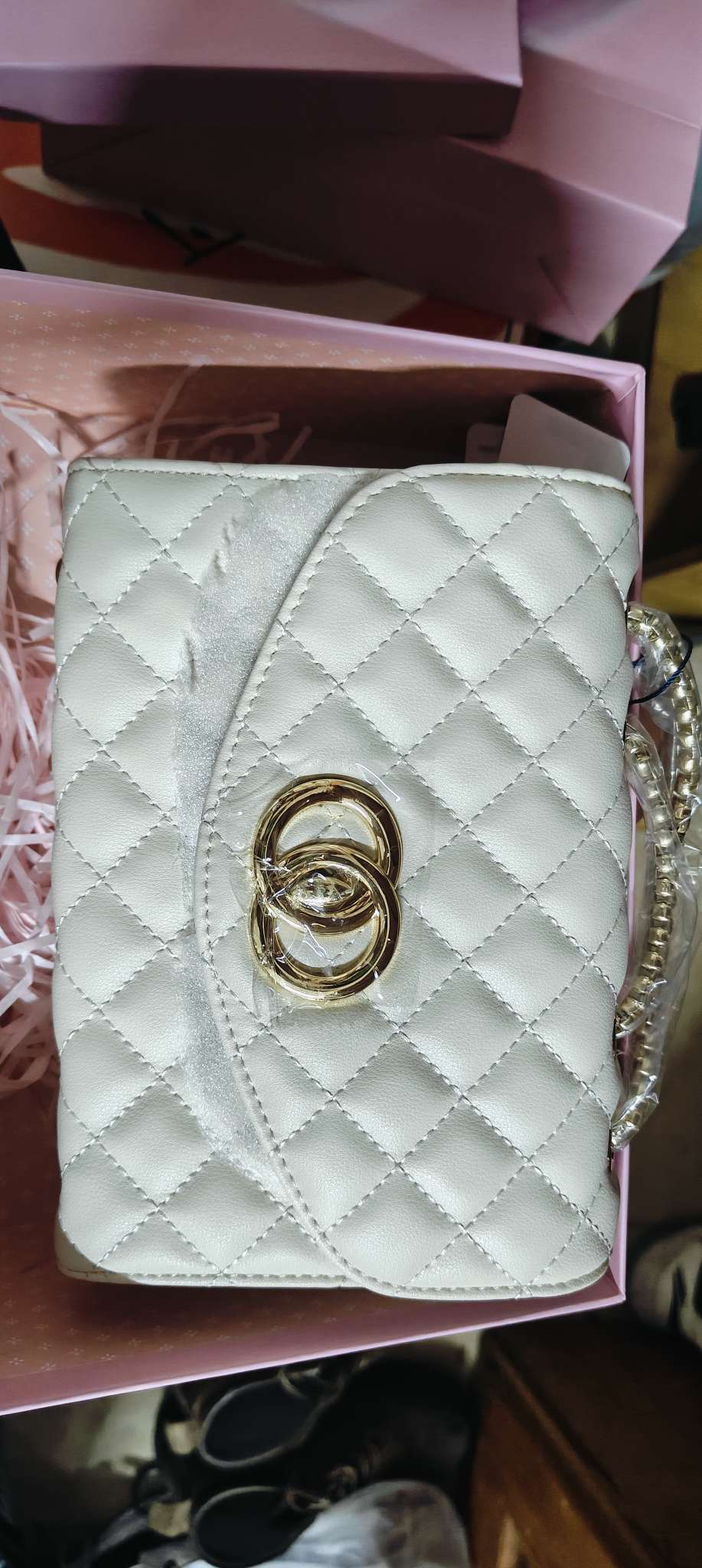 custom review-COMELY Коровья кожа с синтетической кожей девчачья сумка сумка с цепочкой сумка через плечо стандартная женская черная