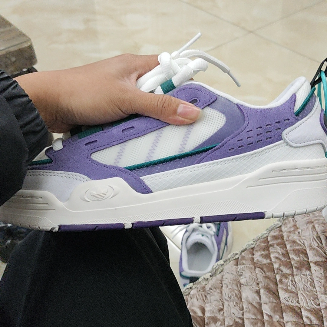 custom review-Adidas Originals Adi2000 Slip Resistant Abrasion Resistant Легкий Low Top Скейтборд Кроссовки Унисекс Фиолетовый