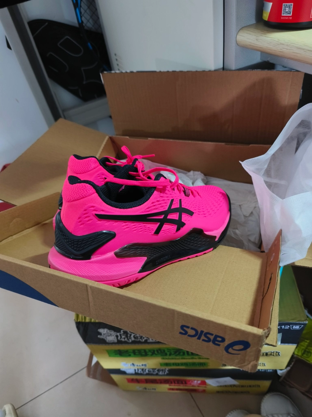 custom review-ASICS Gel Resolution 9 Низкие Кроссовки для Тениса Мужские Розовые Черные