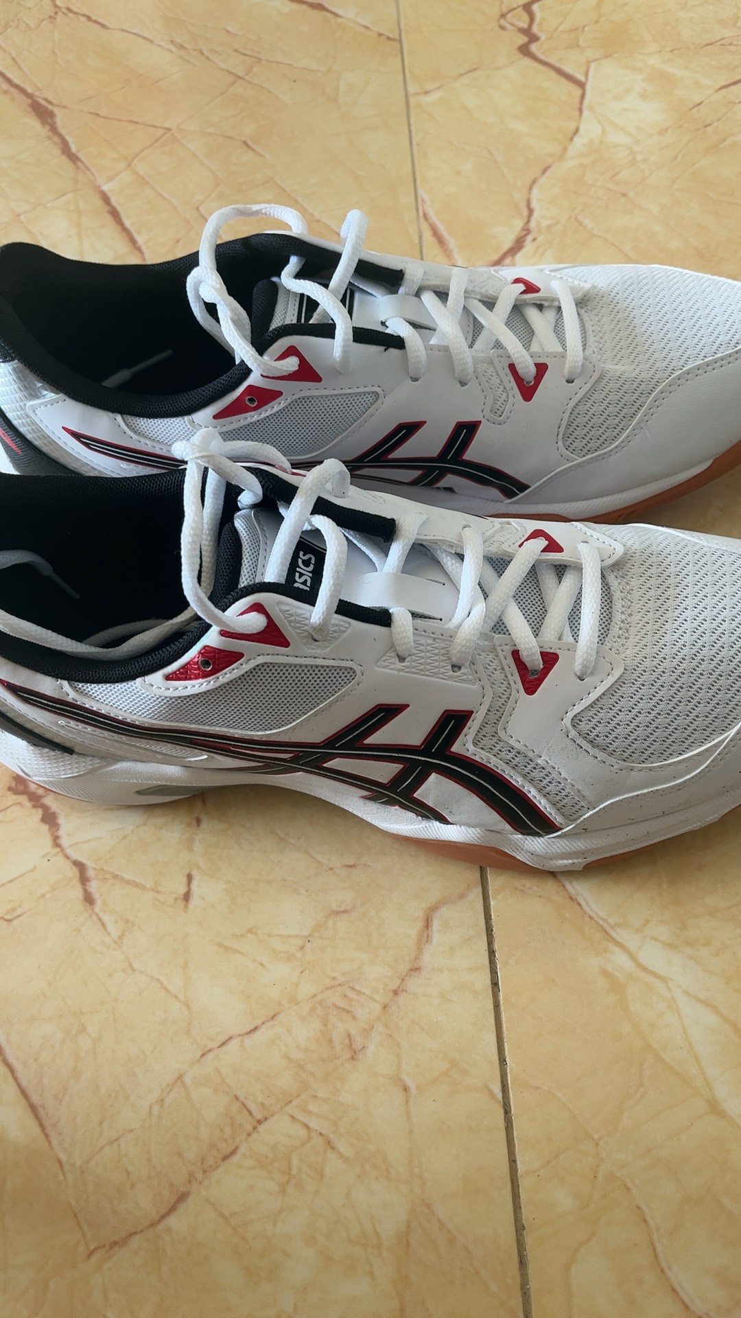 custom review-ASICS Gel Rocket 10 Low Top Бадминтонная Обувь Мужская Белая Красная