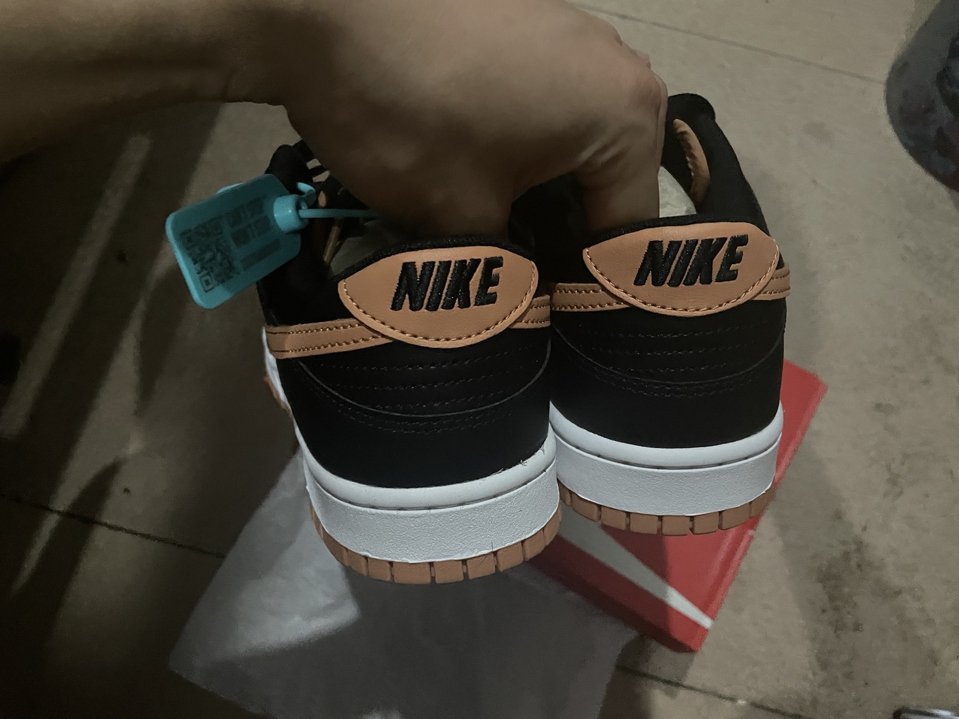 custom review-Nike Dunk 'Янтарно-коричневый' Низкие Кроссовки для скейтбординга Мужские Черные Коричневые