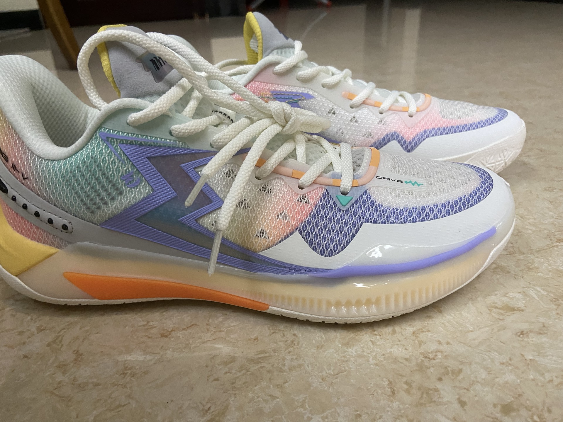 custom review-361° BIG3 5.0 Quick Basketball Shoes Unisex Low Top White/Yellow