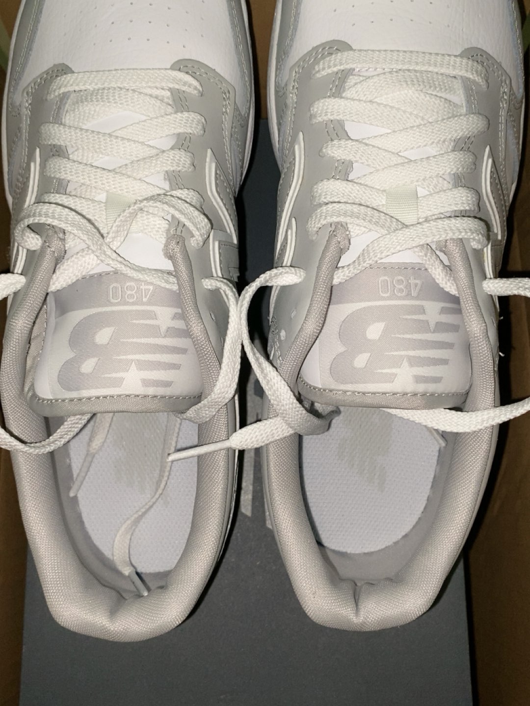 custom review-New Balance NB 480 Амортизация Износостойкие Низкие Кроссовки для скейтбординга Мужские Белые