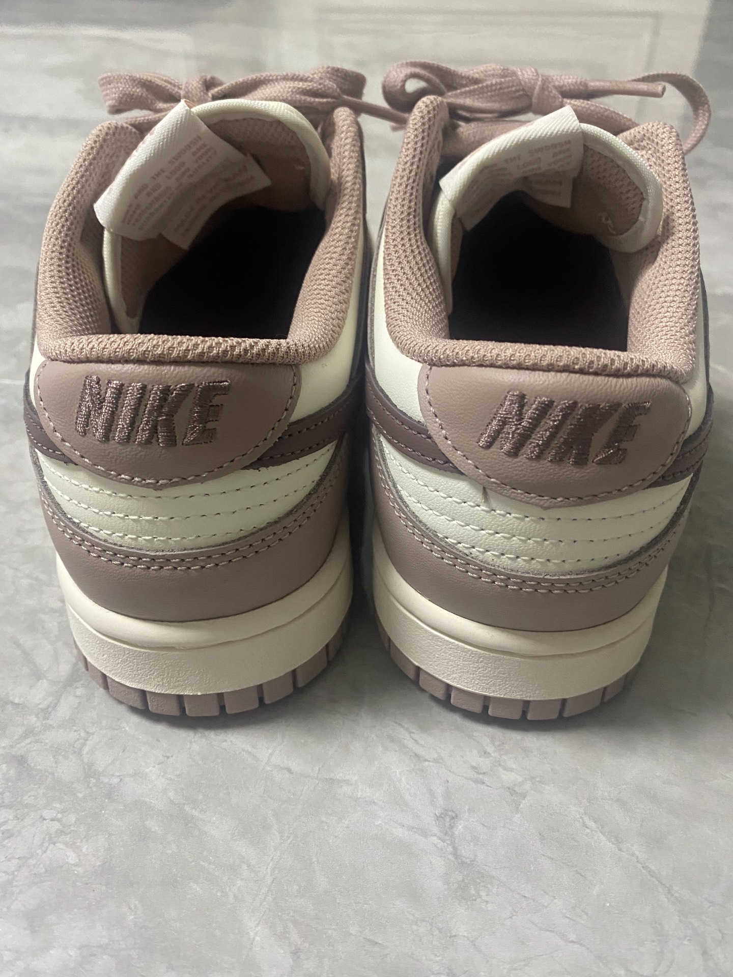 custom review-Nike Dunk Low Топ Скейтборд Кроссовки Женские Бежево-Коричневый